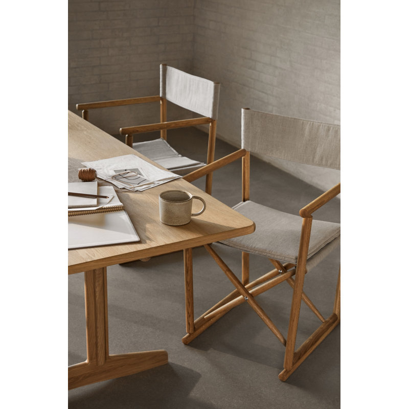 Shaker Solid Oak Dining Table, 29.3"H x 86.6"L x 35.4"W