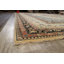 Tapis bleu / brun / beige en laine noué à la main de conception unique 12 pi 2 po x 15 pi 6 po New Age
