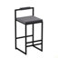 Tabourets de bar rembourrés en velours à hauteur de comptoir pour îlot de cuisine, ensemble de 2 chaises de salle à manger modernes avec repose-pieds et dossier-1294820793-1294820794
