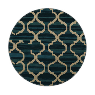 Tapis gris intérieur et extérieur Trellis