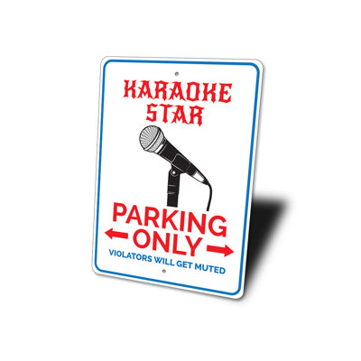 Enseigne en aluminium karaoké