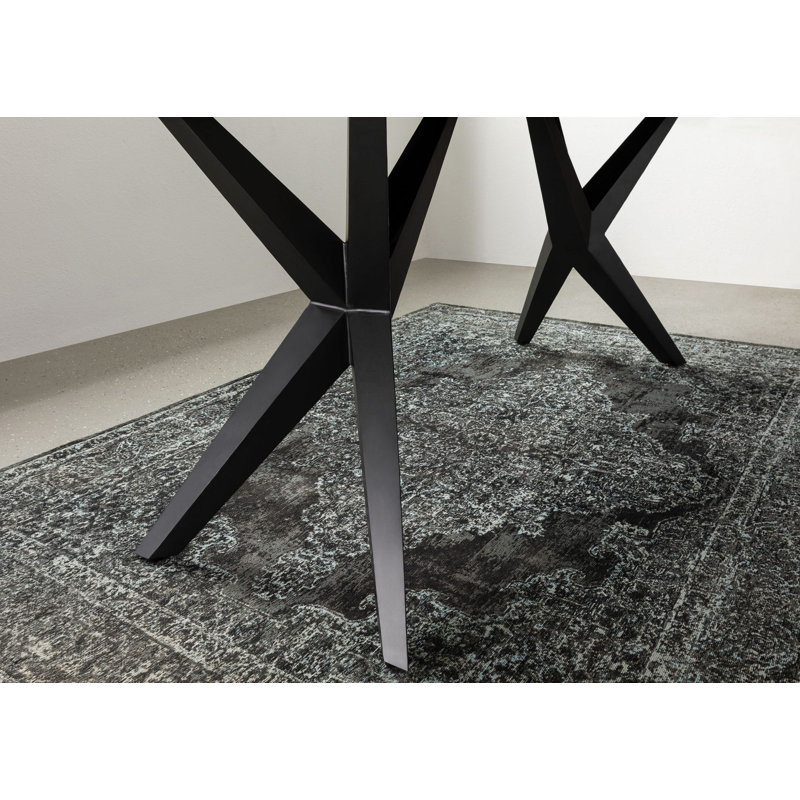 Dining Table, Silver, Natural, H76 x L180 x W90cm