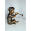 Statue garçon avec fontaine en bronze - Taille: L 7 po x l 11 po x H 14 po.
