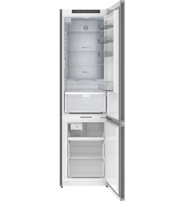 Free-Standing Fridge-Freezer, Stainless Steel