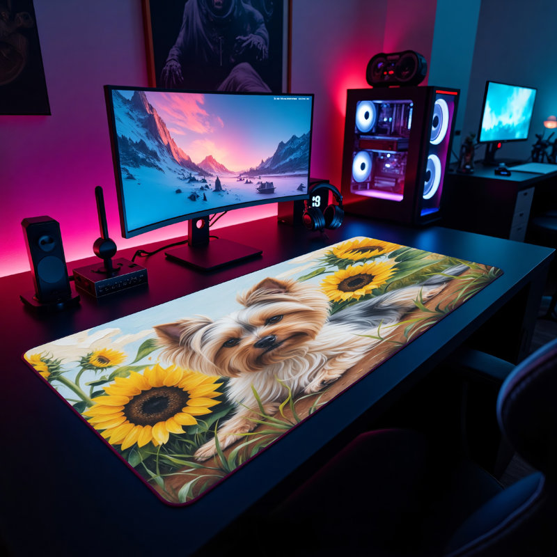 Polyester Desk Pad, 31.5x15.5