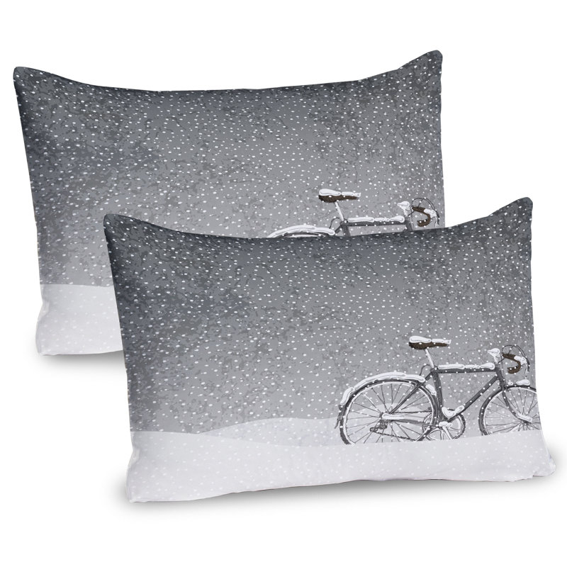 Taie décorative 2 pièces Ambesonne Winter, H 20 po x l 26 po