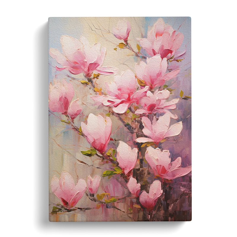 Floral Impressionism - Wrapped Canvas Print, 60cm H x 40cm W x 3cm D