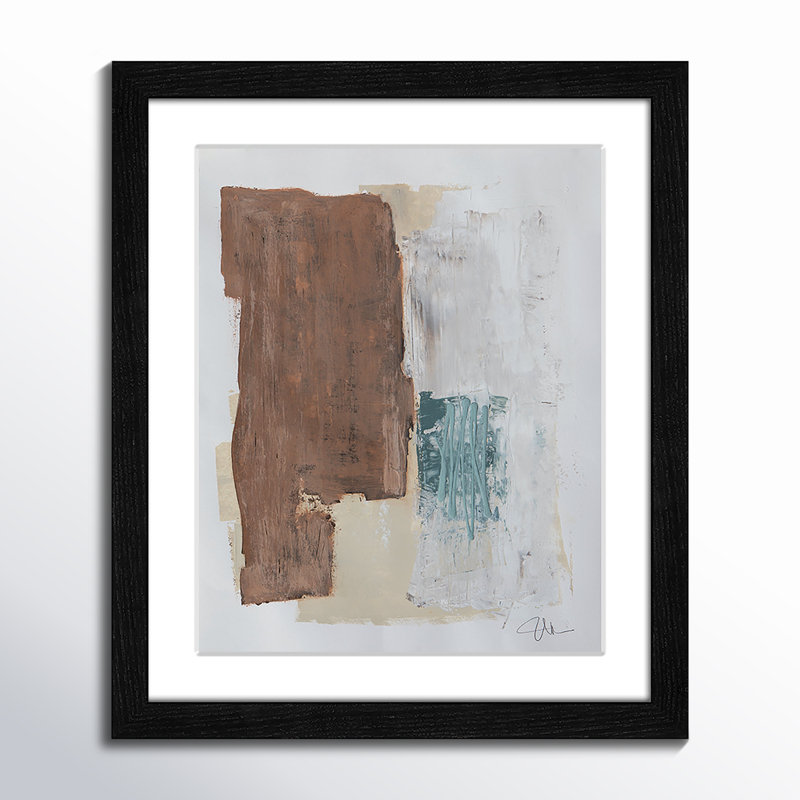 «Together We Work I» par Filippo Ioco - reproduction d'art encadrée, Cadre noir, H 15 po x l 13 po x P 0,75 po
