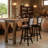 Hedia Swivel Upholstered Counter Stool with Solid Wood Frame-613617277