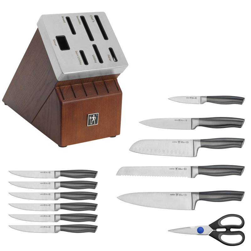 HENCKELS Graphite 14-Piece Self-Sharpening Block Set - Brown