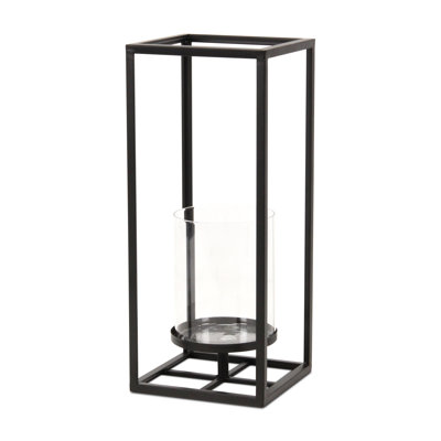 Pembertale Tall Square Gold Metal Lantern