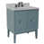 Bleu aqua / blanc Carrara