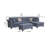 Arora 103.5" Sectional Sofa with Storage Ottoman & 2 Accent Pillows-113862672
