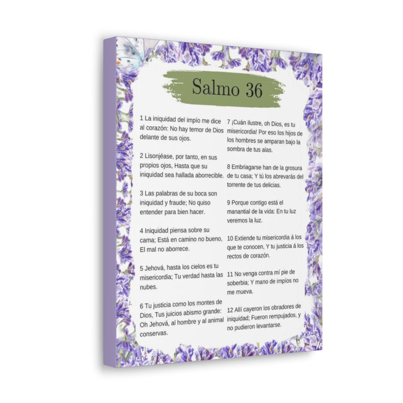 Salmo 36 - Wrapped Canvas Print, 61cm H x 46cm W
