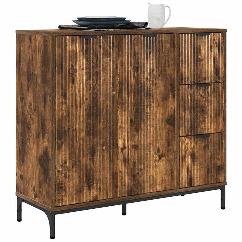 89.5cm Sideboard, Smoked Oak