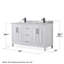 Ensemble de meuble-lavabo double avec miroir Daria-97878033-97878039-125003079