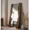 Miroir pleine grandeur en pin zen rétro anti-déflagrant