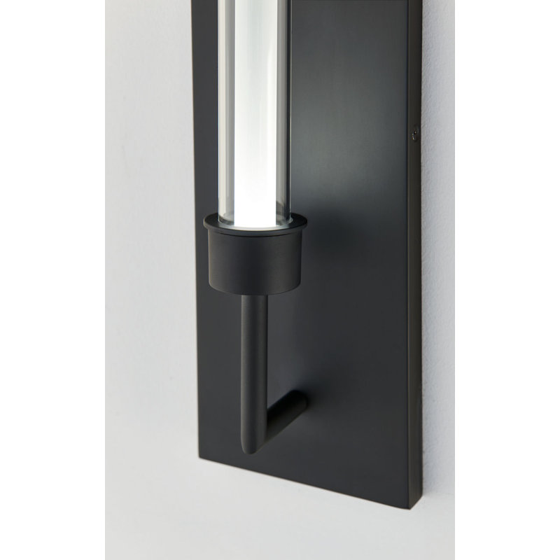 Linger 1 - Light LED Armed Sconce, Black