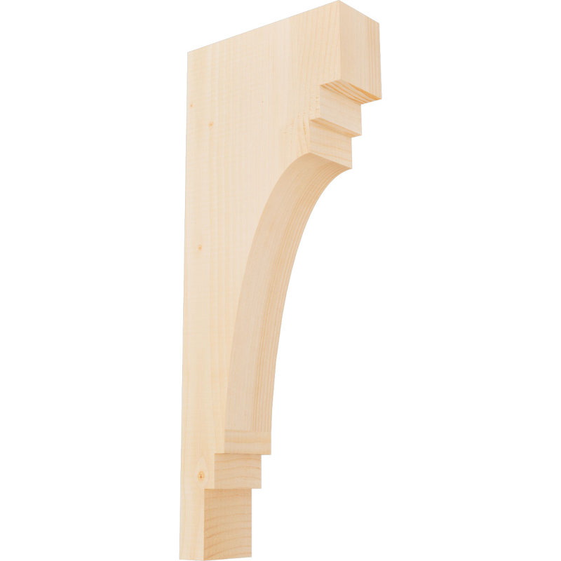 Corbeau Pescadero, H 26 po x l 3,5 po x P 10 po, Sapin de Douglas, Lisse