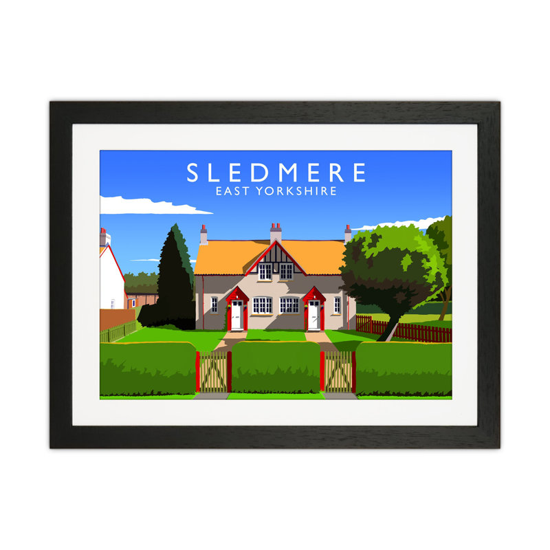 Sledmere by Richard O'Neill - Print, Black Framed, 43.5cm H x 53.5cm W x 3cm D