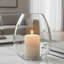 Vase de table en verre 8 pouces Breda, capacité de 107 oz