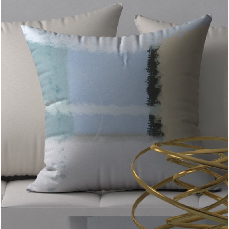 Housse de coussin carrée décorative à tangage Tangy/insert, 24 po x 24 po