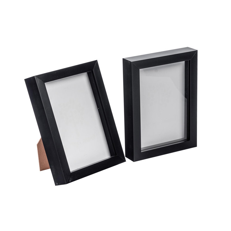 Nicola Spring - 3D Box Photo Frames, 20cm H x 15cm W x 3.5cm D, Black