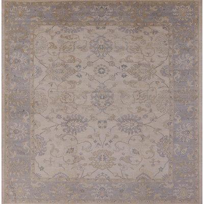 Tapis oriental bleu / jaune clair