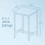 Metal Base Dining Table