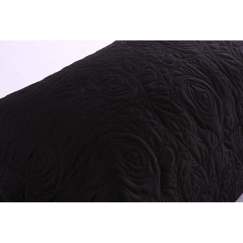 Taie décorative en polyester p-housse, Standard, Noir, noir, noir, noir