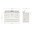 Magnolia Bath Vanity Rectangular Basin S061SCW2R-1235086360-1235086363-1243873155