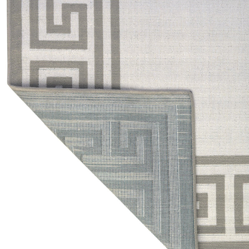 Tapis ivoire intérieur / extérieur Amil, Rectangle 4 pi x 6 pi