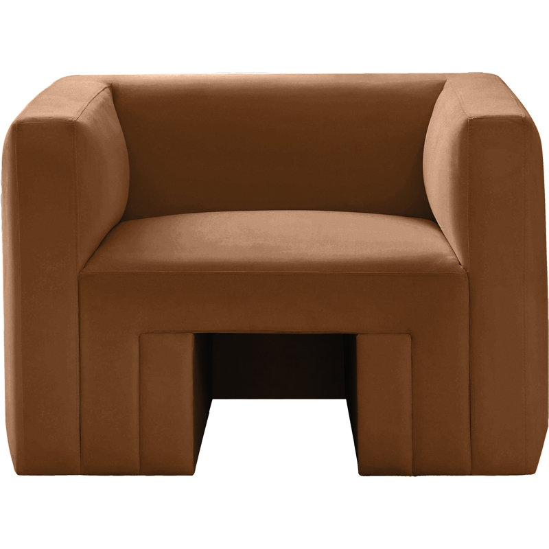 Fauteuil l 41 po, Velours selle