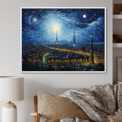 Chef-d'œuvre Paris la nuit étoilée II - impression