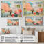 «Colorful Coral and Anemones Scenery I - Coastal Coral Under Water», reproduction d'art sur toile encadrée-1801400052-1801400045