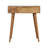 Solid Wood Mini Pink Dressing Table, 4 Compartments, Nordic Legs, Pink And Light Brown