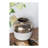 Round Sienna Brown Ceramic Accent Vase-112369096
