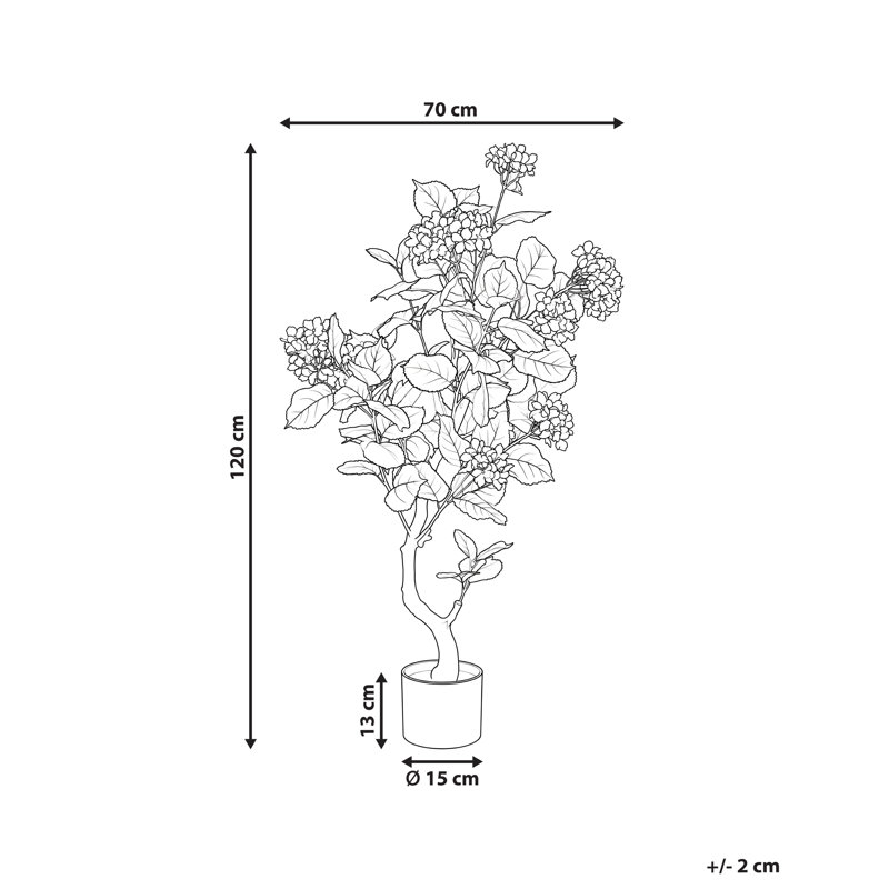 Artificial Plant Safra 120 cm Red