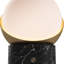 Lampe de table à DEL rechargeable sans fil ORB, contrôle tactile à 3 niveaux de luminosité, marbre noir / laiton brossé-1743865981-1743865980