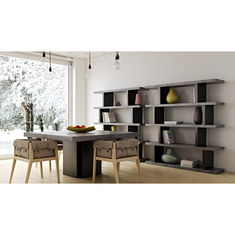 Shelly 172cm H x 163cm W Geometric Bookcase