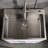 24In Stainless Steel Sink With 4.33" Diameter Drain - Silver Brushed 1.5Gpm Faucet