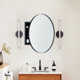 Seenaa Surface Mount Framed Medicine Cabinet with Mirror and 2 Adjustable Shelves