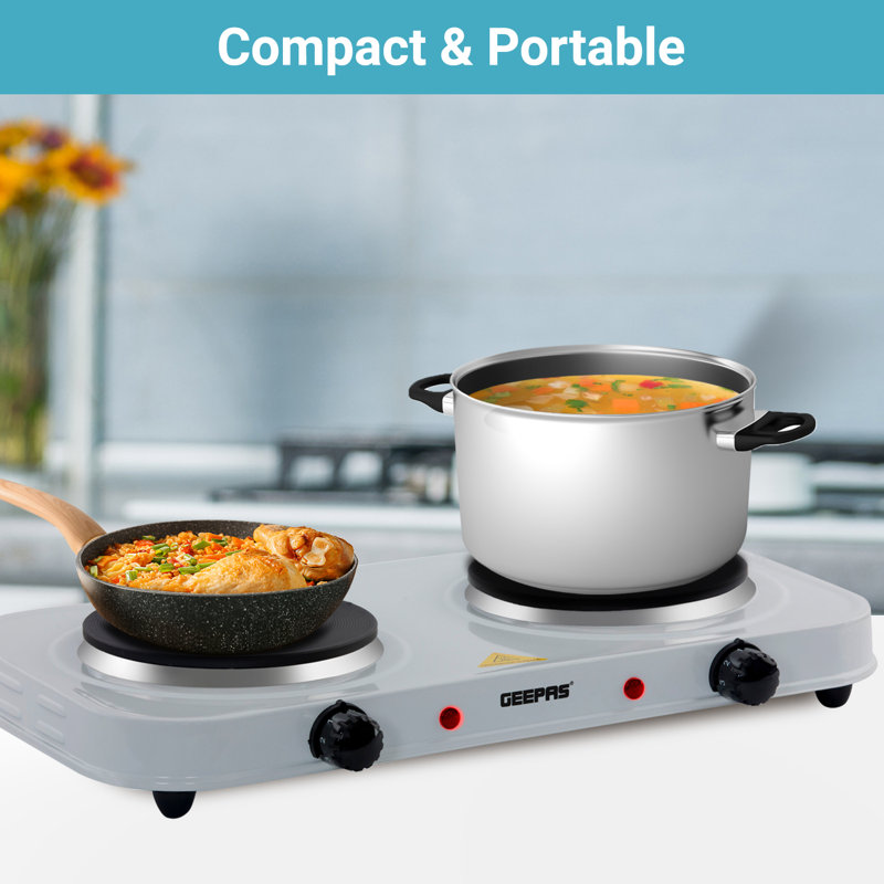 Geepas 2000W Electric Double Hot Plate