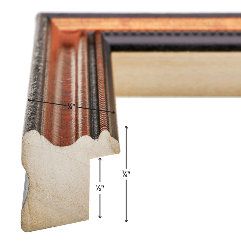 Cadre photo Ataru, L 24 po x H 24 po, Cuivre