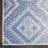 Geometric Blue/White Area Rug-711749328