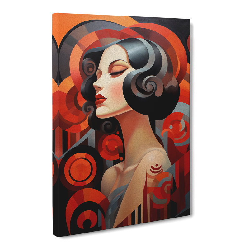 Deco Woman Contemporary - Print, 50cm H x 35cm W x 3cm D
