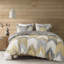 Édredon jaune pour lit double / grand, literie en coton imprimé, 2 taies décoratives incluses, édredon 3 pièces pour lit double / grand, coton, avec-118740105