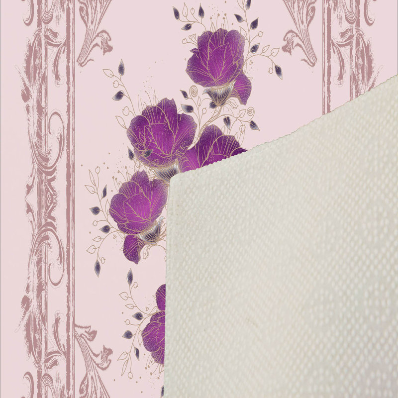 Luxueux tapis tissé imprimé en 3D | 100% polyester, antibactérien, lavable à la machine | Pois en feutre antidérapant en PVC, d'une hauteur de poils de 0,3 po | Parfait pour le salon, la chambre à coucher et la décoration intérieure