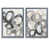 Toile avec cadre gris