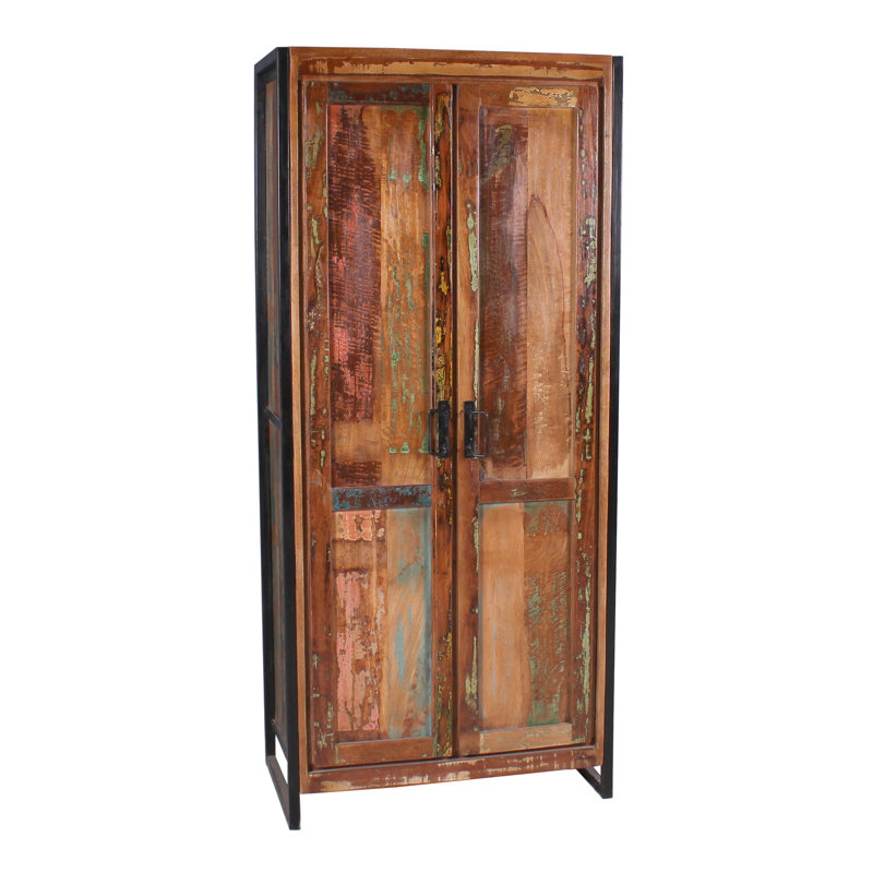 Esha 2 Door Solid Wood Wardrobe